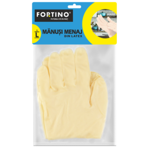 Manusi menaj latex Fortino, marime L, 1 pereche/set