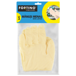 Manusi menaj latex Fortino, marime S, 1 pereche/set