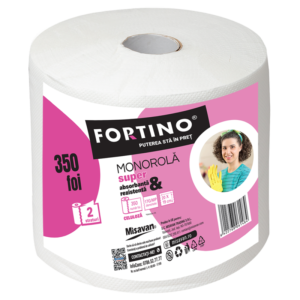 Prosop hartie monorola Fortino, 2 straturi, 350 foi