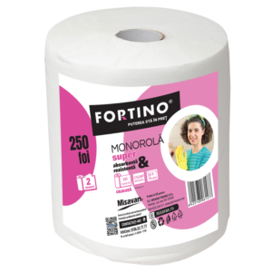 Prosop hartie monorola Fortino, 2 straturi, 250 foi