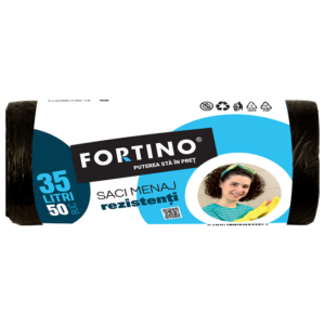 Saci menajeri Fortino 35l, 50buc/set, negri