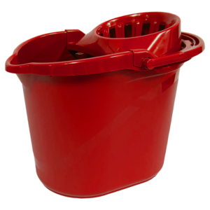 Galeata cu storcator, in culori HACCP - rosu, 15l