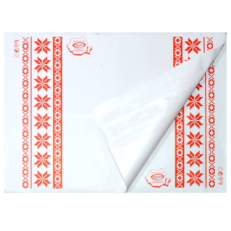 Hartie pentru ambalat mezeluri PE (55+9g), 37*50cm, 10kg