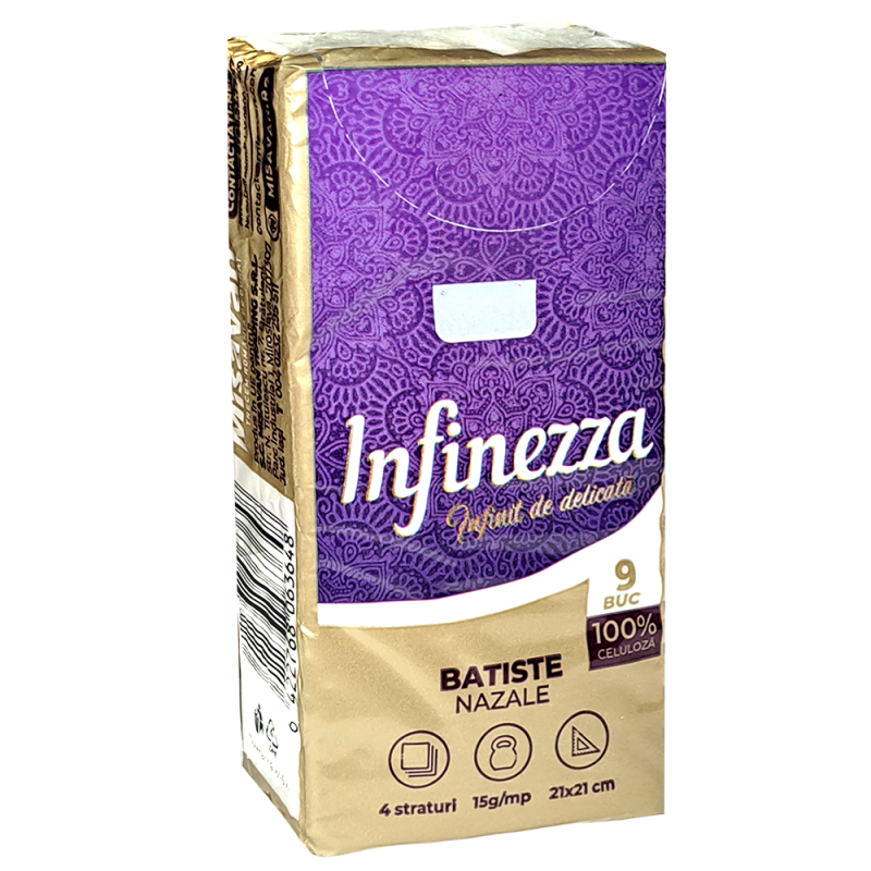 Batiste nazale Infinezza,4 straturi, 6 pachete/set - imagine 2