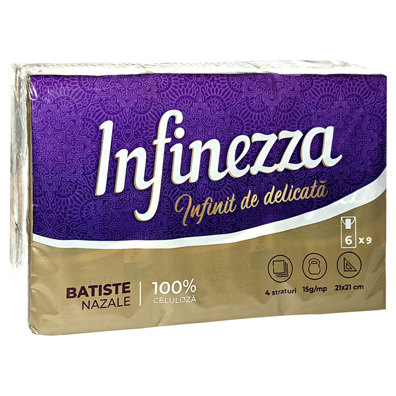 Batiste nazale Infinezza,4 straturi, 6 pachete/set