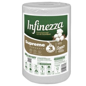 Prosop hartie monorola Infinezza Supreme, 3 straturi, 100 foi