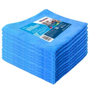 Laveta microfibra Misavan Universala, 40*40cm, 10buc/set, albastru