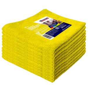 Laveta microfibra Misavan Universala, 40*40cm, 10buc/set, galben