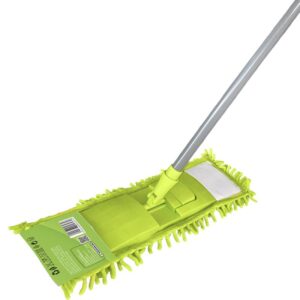 Mop plat Misavan Chenille, microfibra + maner telescopic 1-1.5m