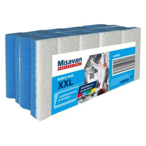 Burete vase XXL Misavan professional, albastru, 10 buc/set