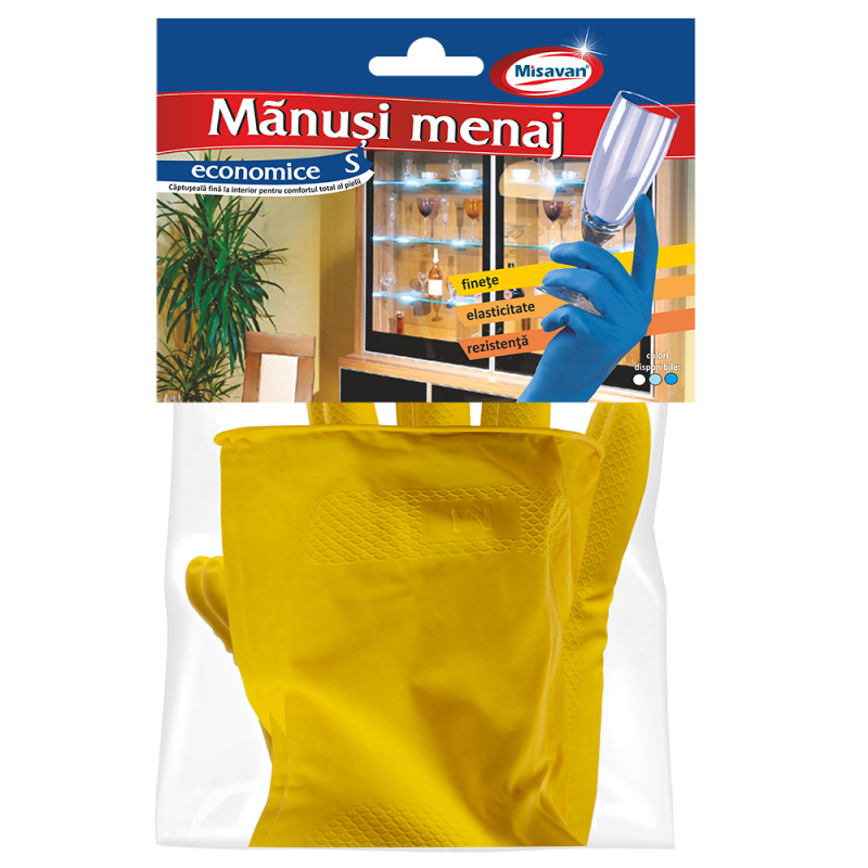Manusi menaj economice Misavan, marime S, 1 pereche/set