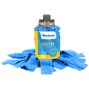 Rezerva mop Misavan, microfibra,  marime M, Blue