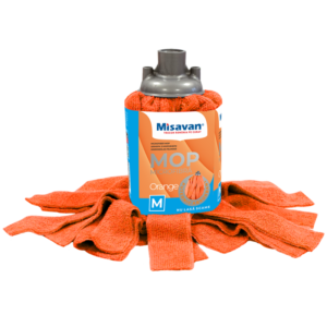 Rezerva mop Misavan, microfibra, marime M, Orange