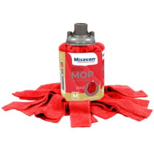 Rezerva mop Misavan, microfibra, marime M, Red