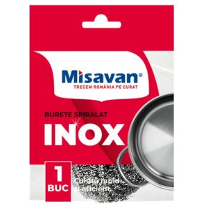 Burete inox spiralat pentru vase Misavan, 1 buc/ set