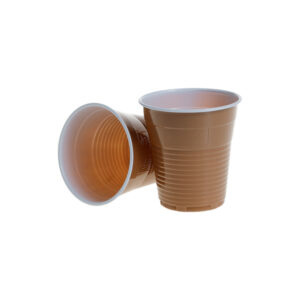 Pahare plastic PP bicolore, 160ml, 100 buc/set