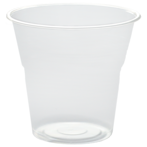 Pahare plastic transparente, 250ml, 50 buc/set