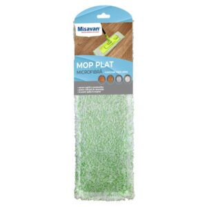 Rezerva mop plat Misavan, microfibra, 40x13 cm