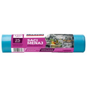 Saci menajeri Misavan 120l,  25 buc, albastru