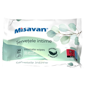 Servetele umede intime, Misavan, 20 buc