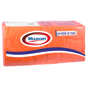 Servetele masa Misavan 33*33cm, 2 straturi, 250 buc/ set, ORANGE