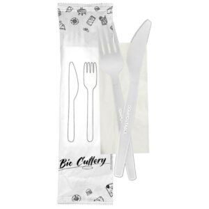 Set Bis Bio ( Furculita+Cutit+Servetel) 100/Set