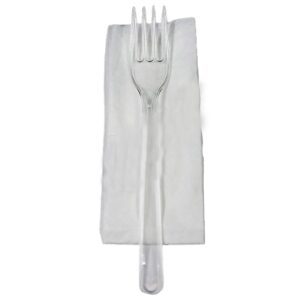Set furculita reutilizabila si servetel, 100 set/bax