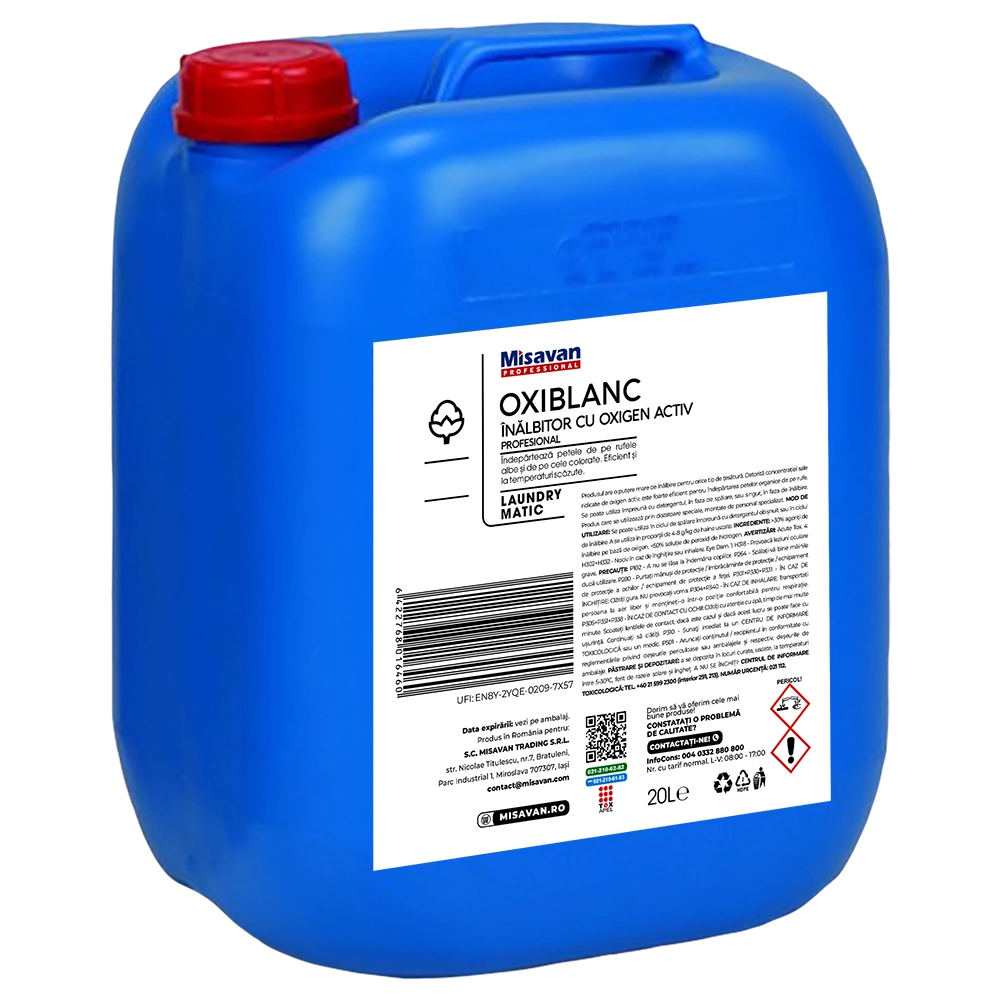 Solutie oxigen activ pentru sistem dozare Oxiblanc Laundry 22l - imagine 2