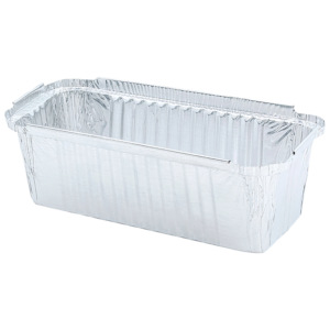 Tava aluminiu chec, 202*110*48mm, 100 buc/set